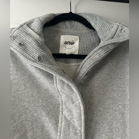 Aerie Getaway Quarter Snap Sweatshirt - Picture 7 of 10